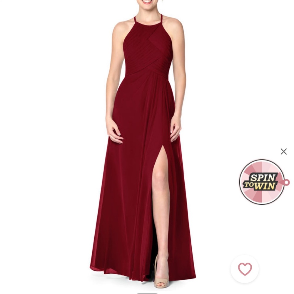 Azazie Ginger Allure in Burgundy Size 4 (custom)